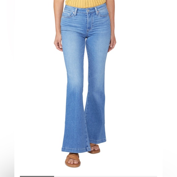 Paige Genevieve Golden Years High Rise Flare Jeans Size 32 NWT - Picture 4 of 9